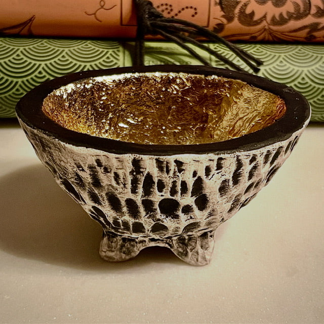 Pinch Pot with Gold Leaf