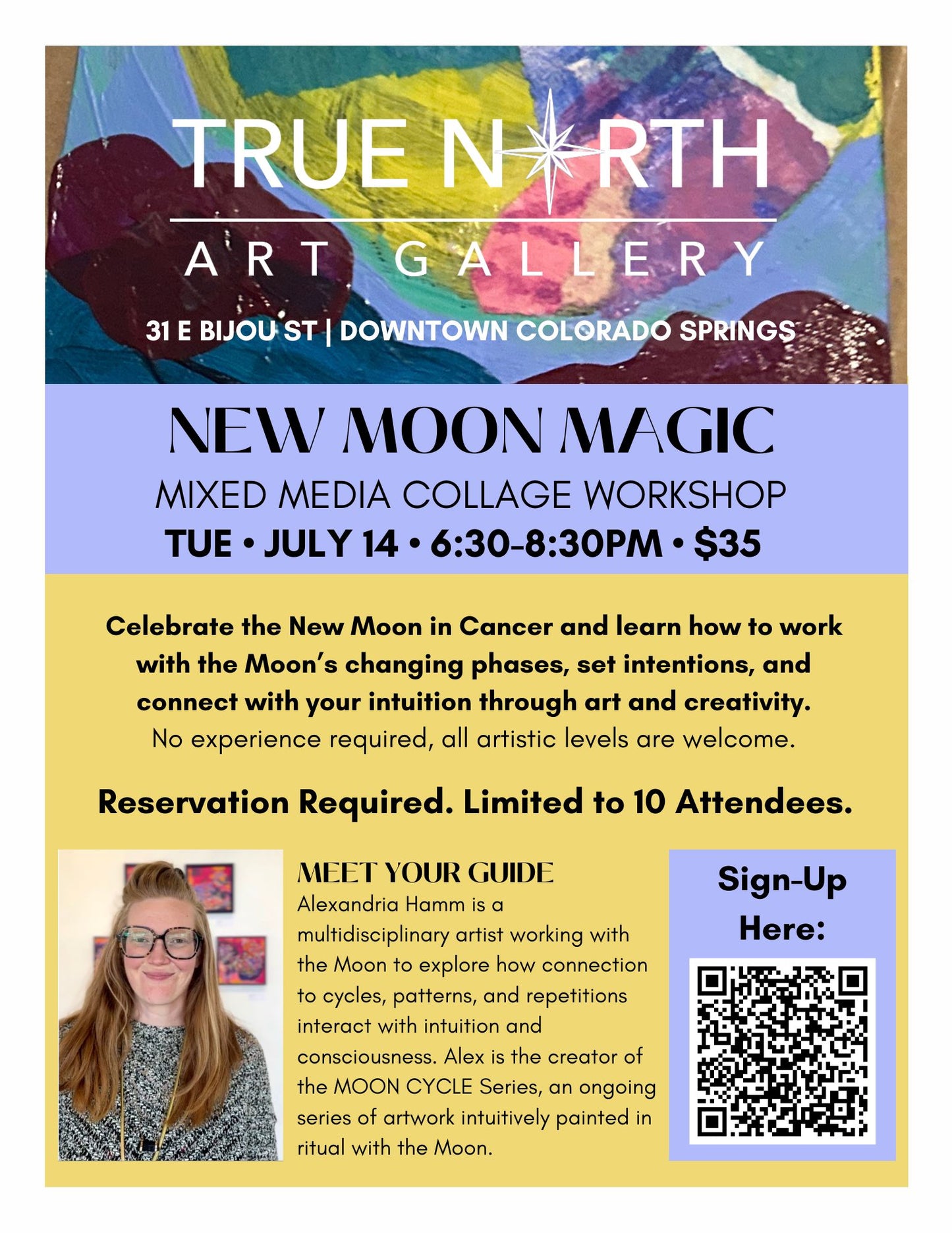 7/14 EVENT - New Moon Magic Mixed Media Collage Workshop