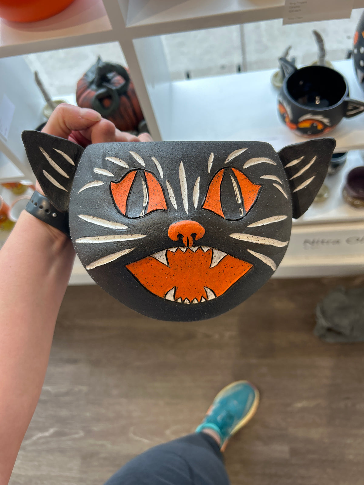 Medium Black Cat Candy Bowl