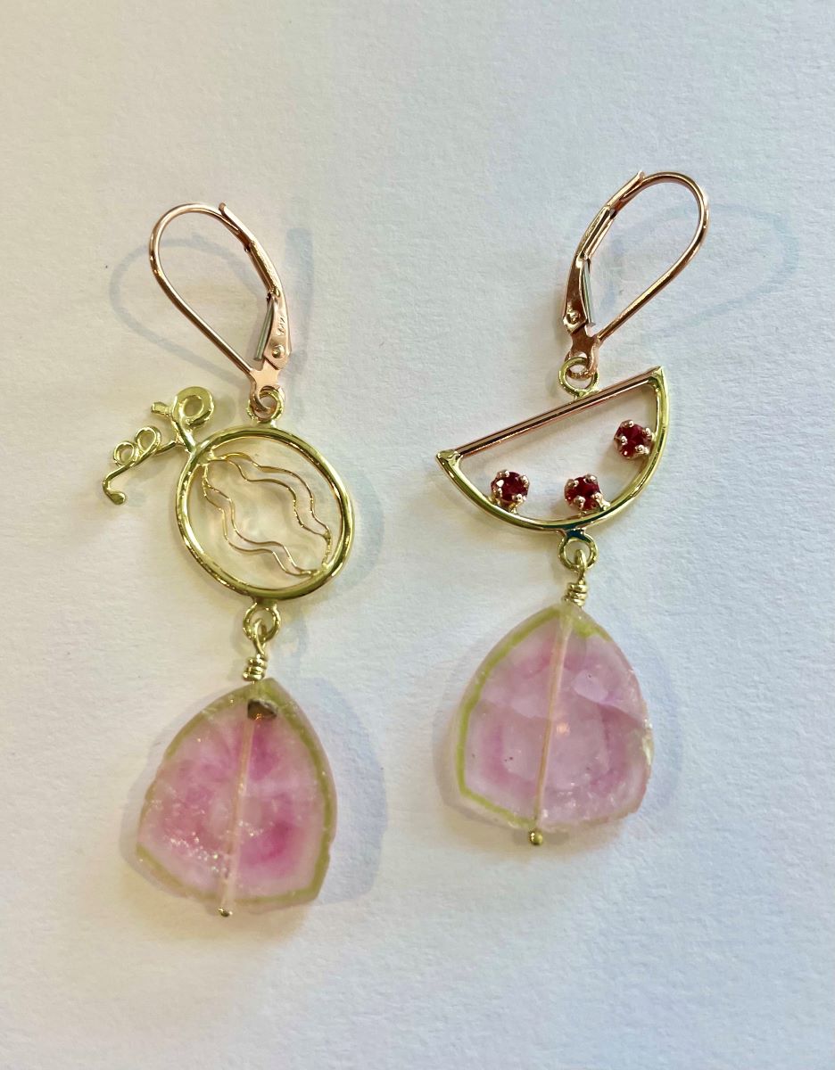14k Heirloom Melon Earrings