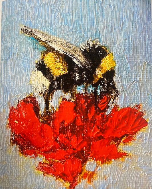 Bumble Bee matted print (5x7 print in 8x10 Matte)