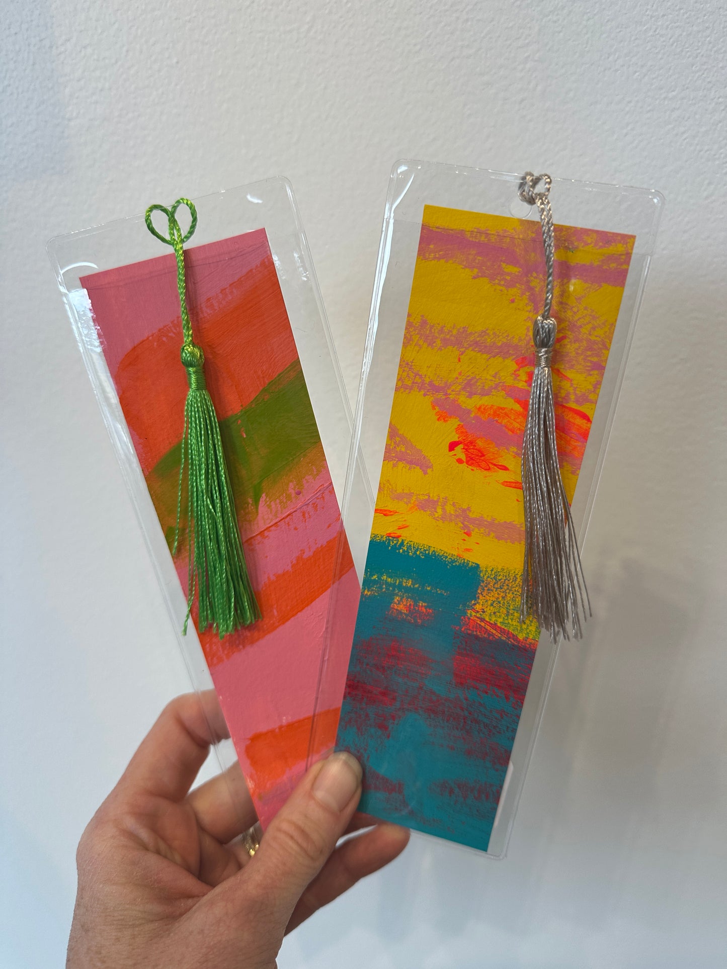 Hand-painted Bookmark with Tassel