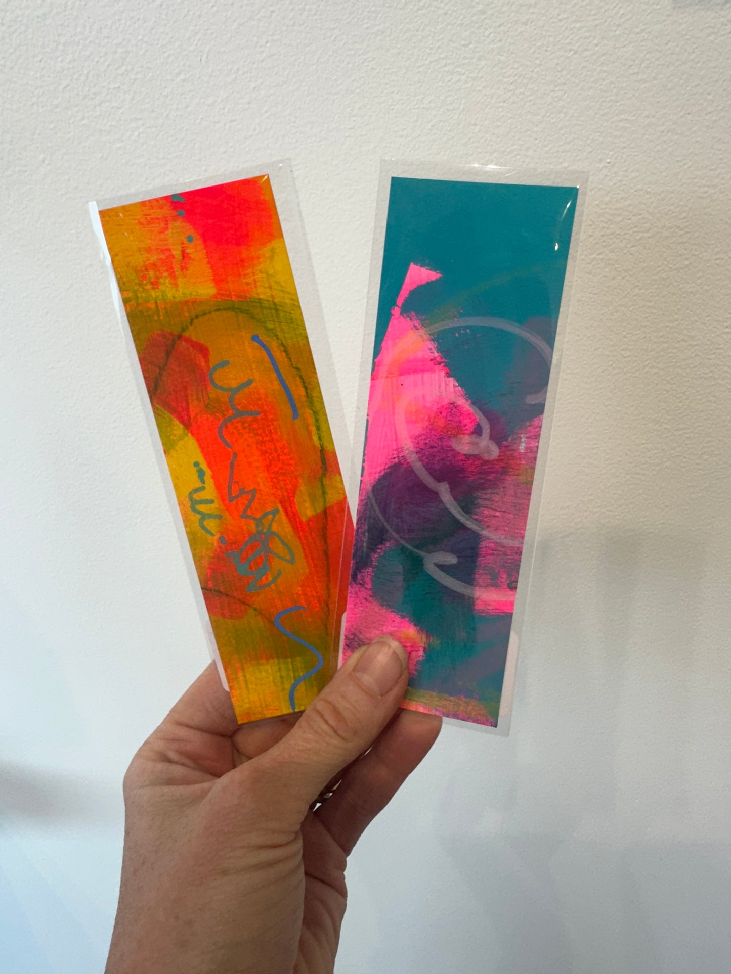 Hand-painted Bookmark 6"