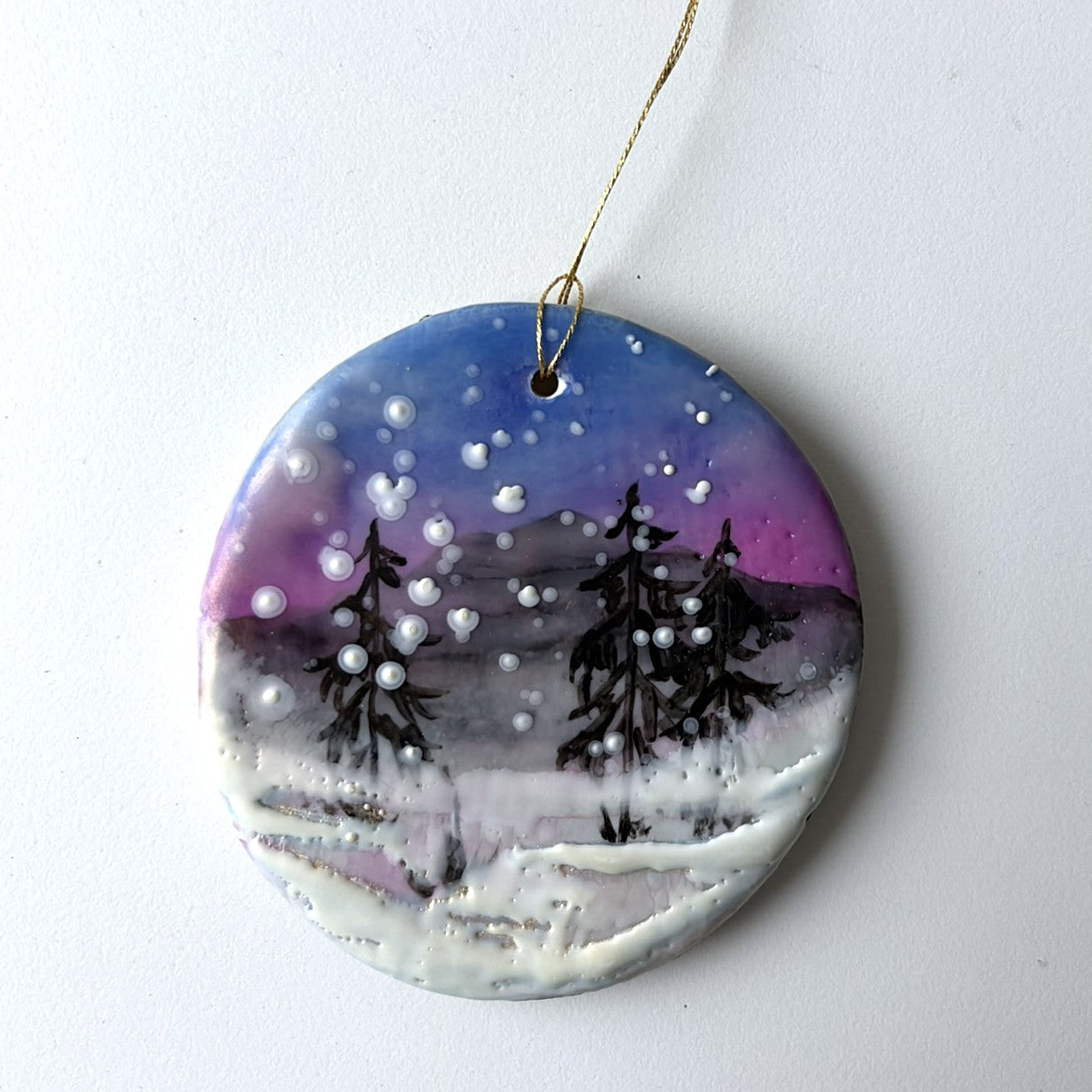 Encaustic Ornaments - Assorted Colors