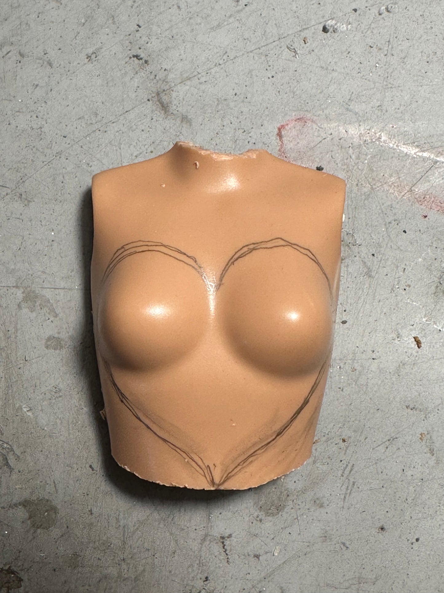 Brown Breasted Heart Throb Necklace