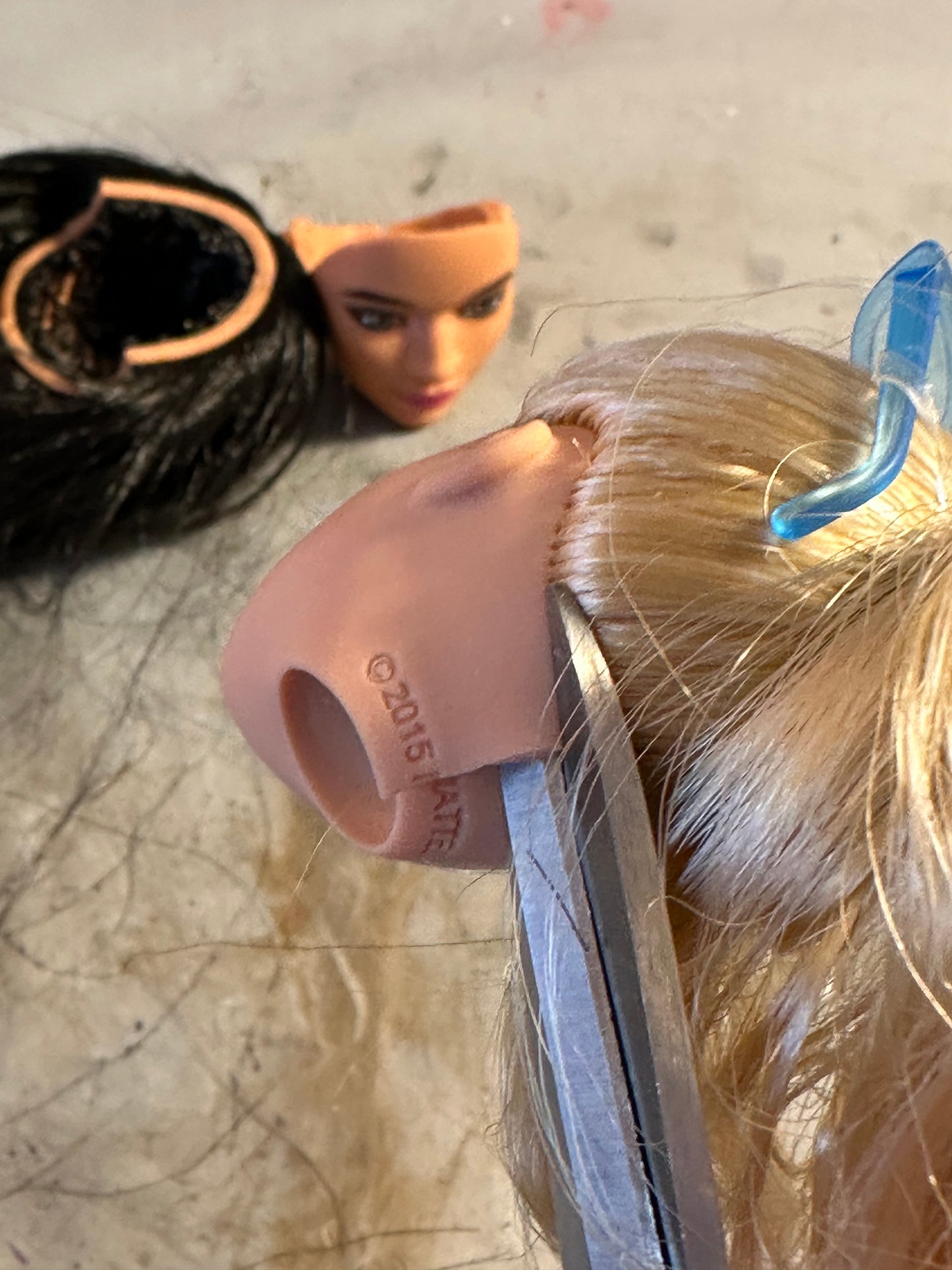 Barbie lips sterling silver earrings