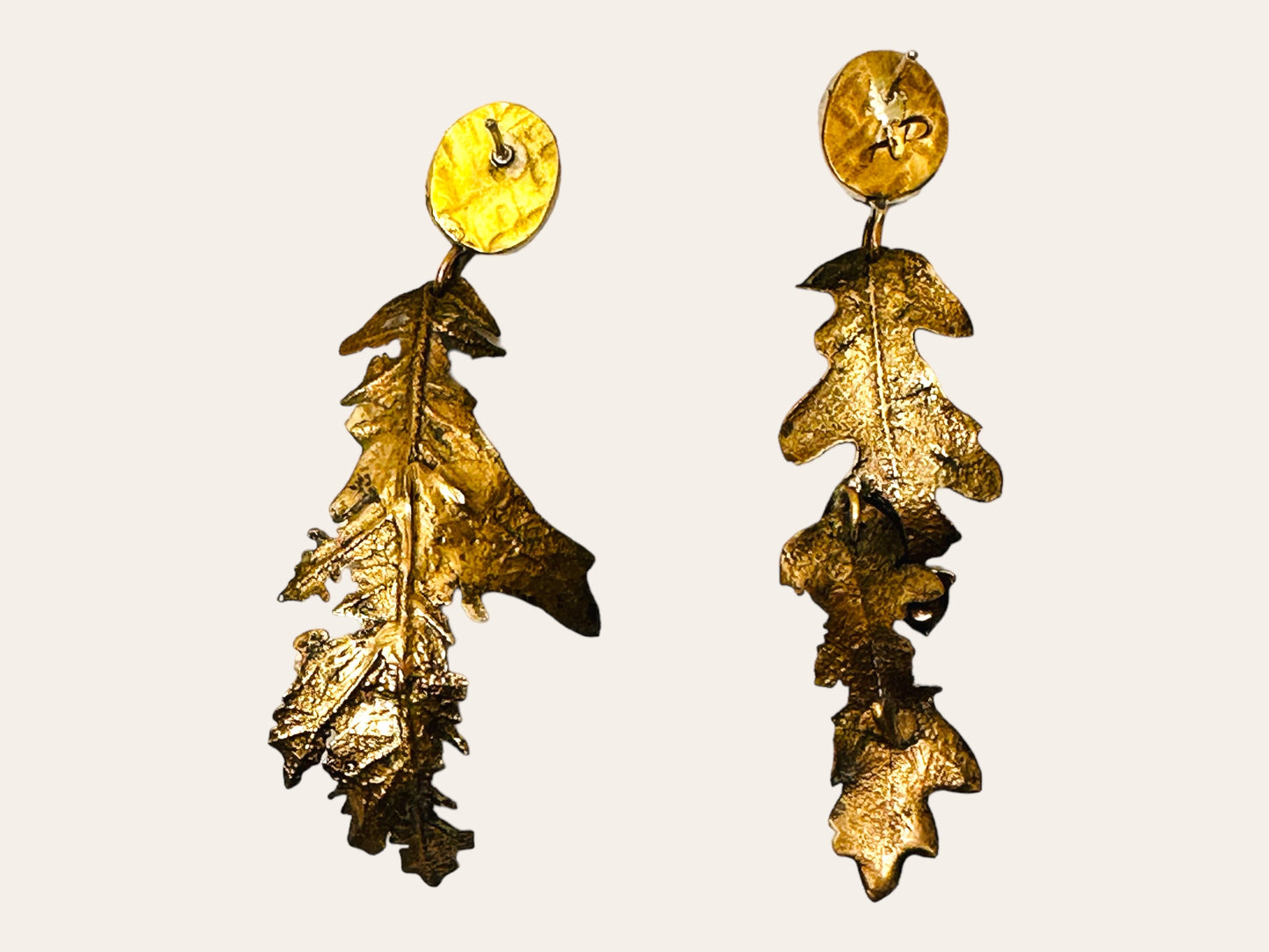 "Scrub Oak Leaf" Earrings