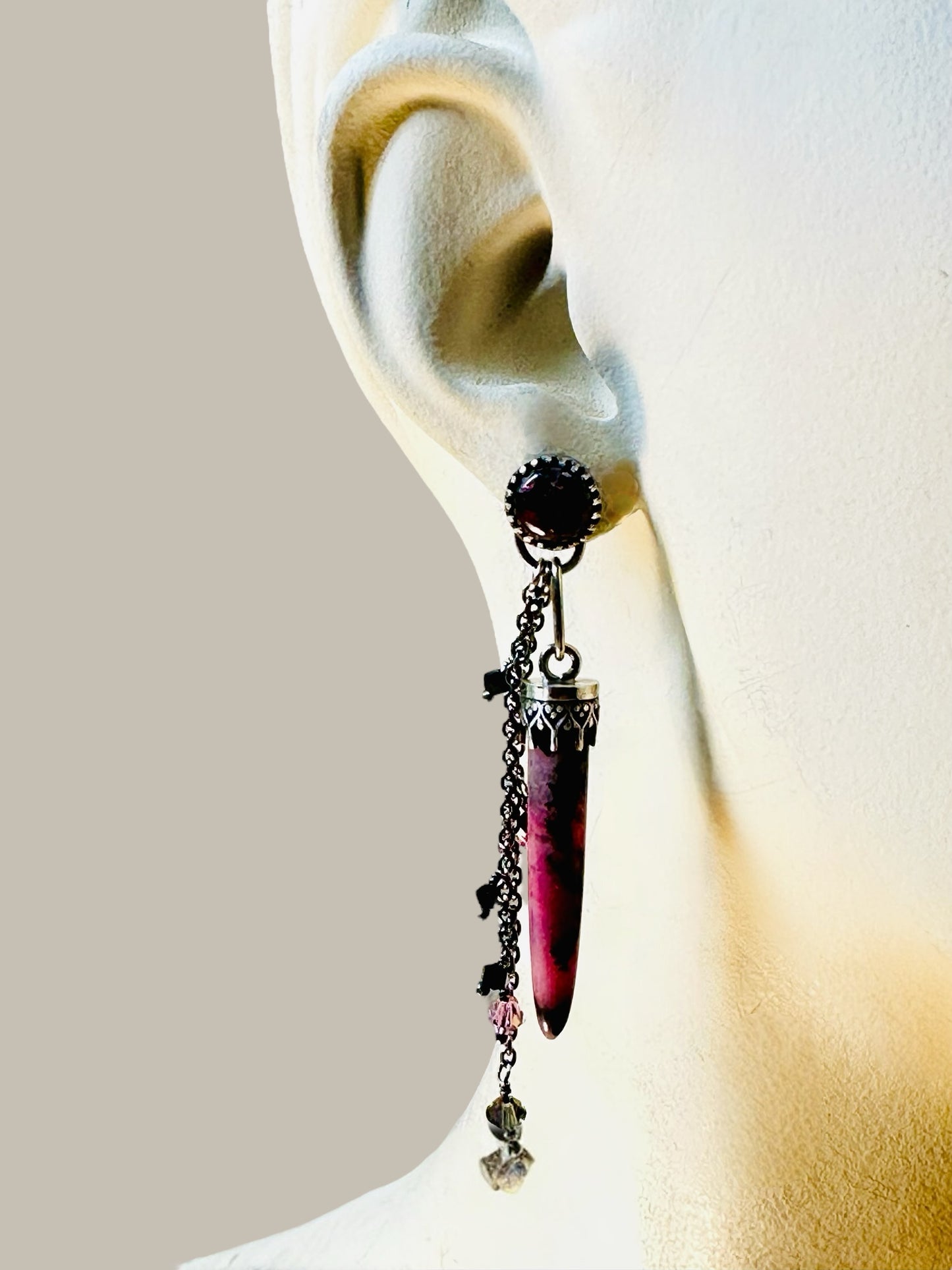 Pinkness Sterling Silver Earrings
