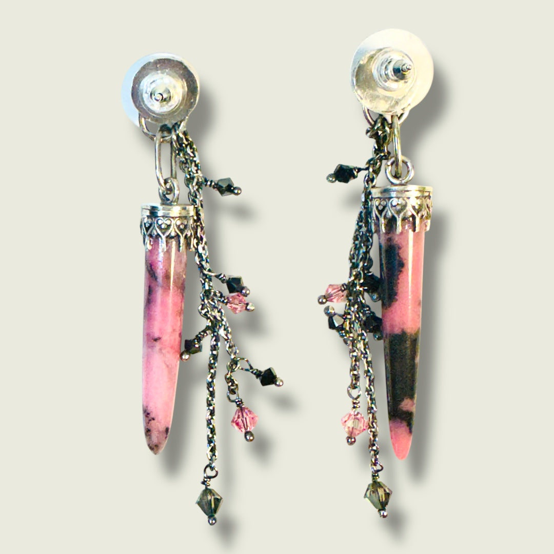 Pinkness Sterling Silver Earrings