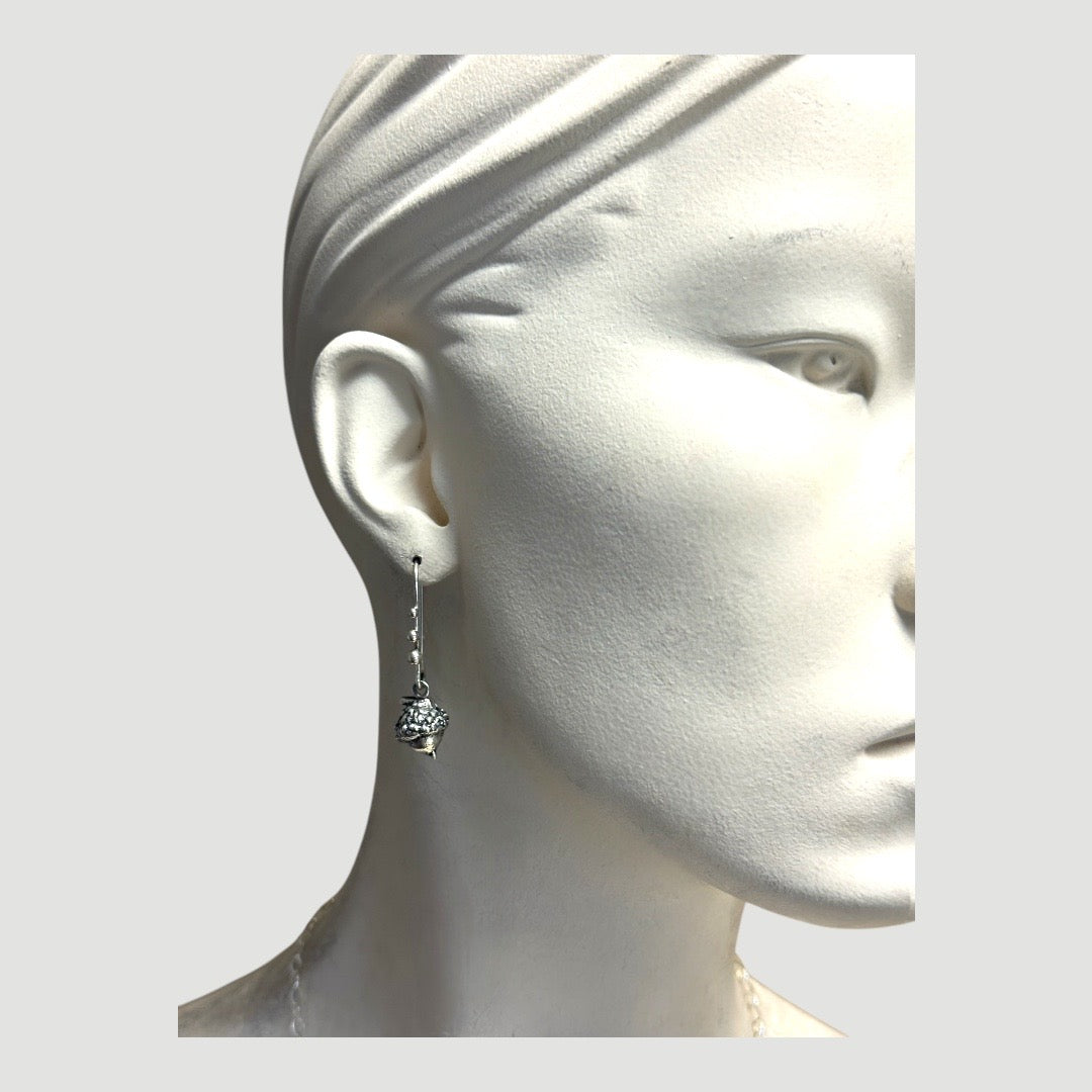 Silver Acorn Earrings