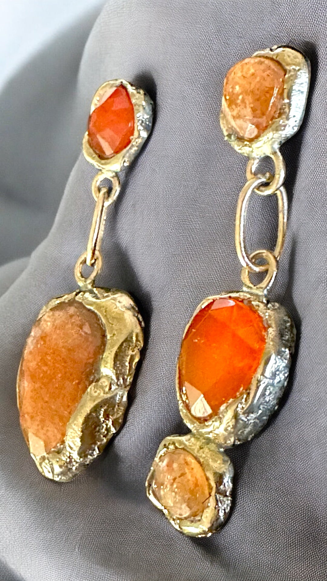 Bronze Age Dangle Earrings - Large