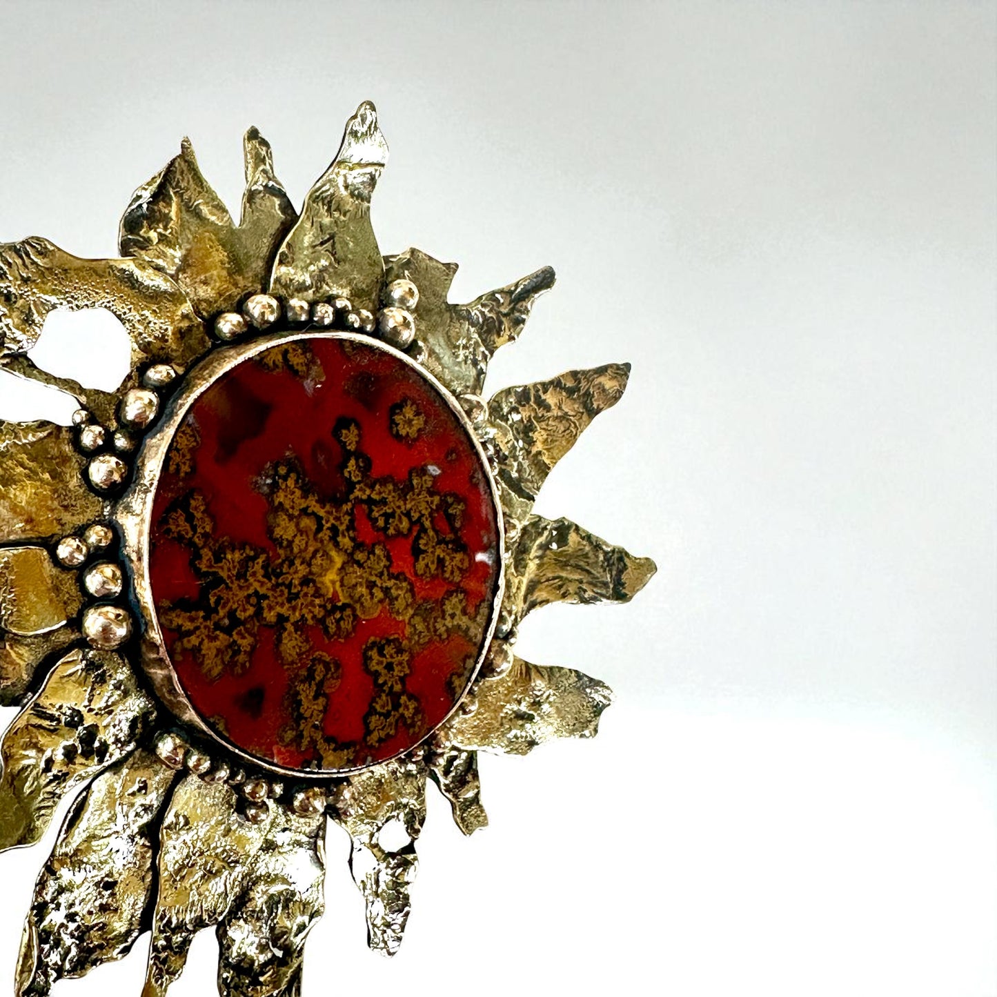 Sunflower Bronze Brooch