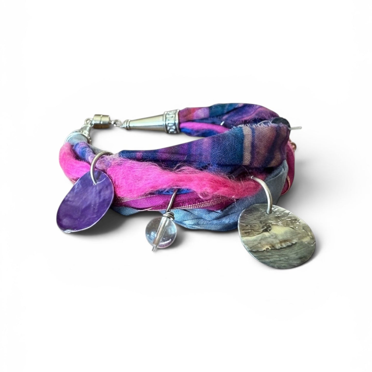 Sari Ribbon Bracelet - Purple