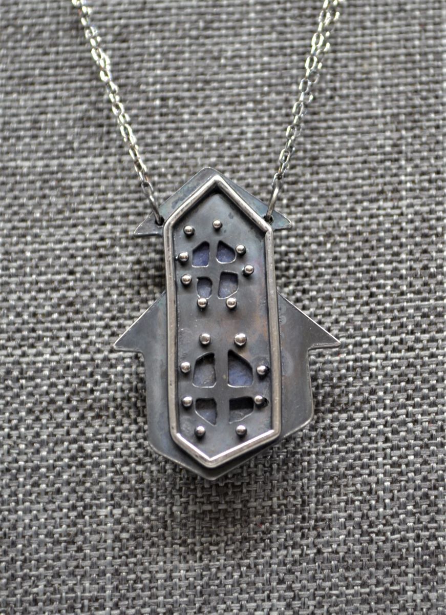 Sapphire Spirit House Pendant