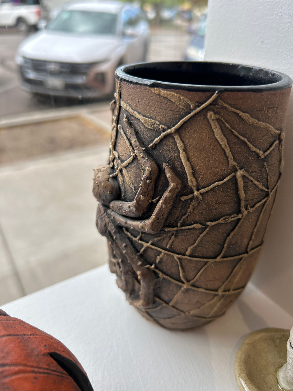 Cat Faced Spider Vase