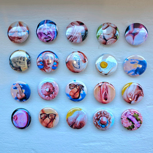 Handmade Original Art Buttons