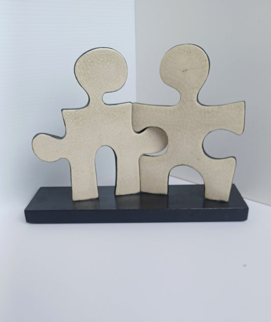 2 Person Puzzle People Sculpture #1