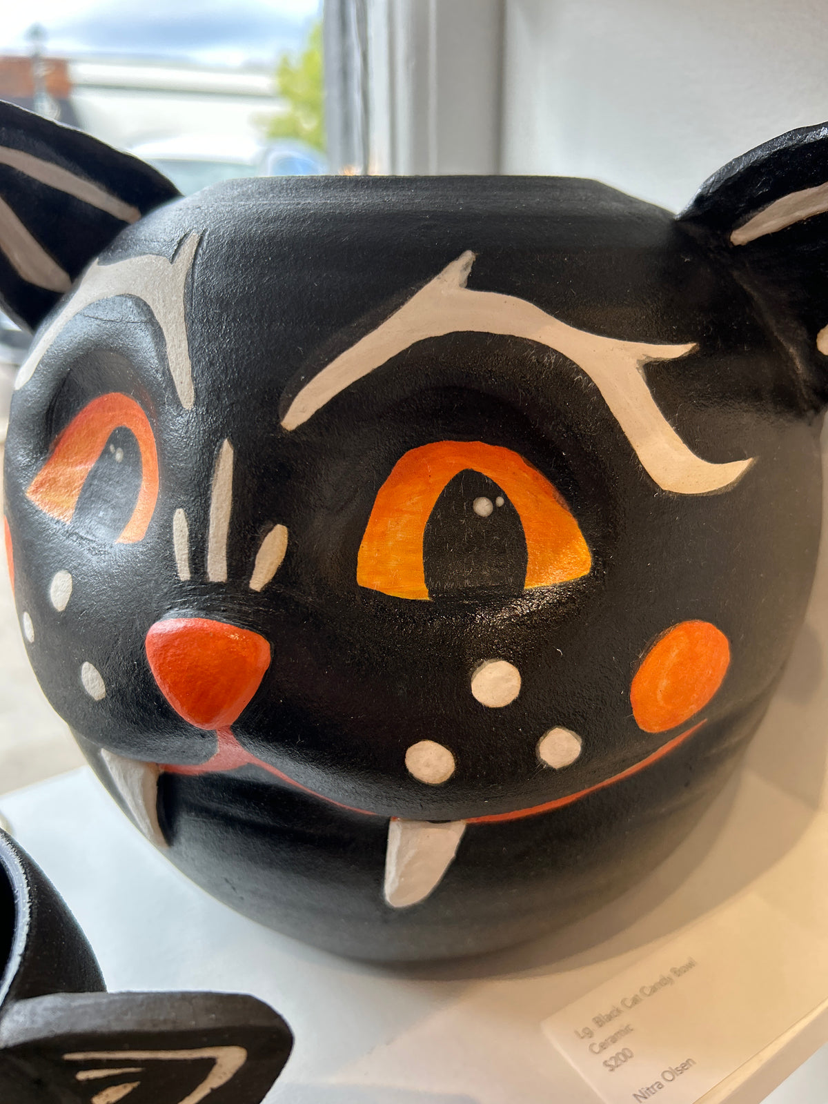 Large Black Cat Candy Bowl