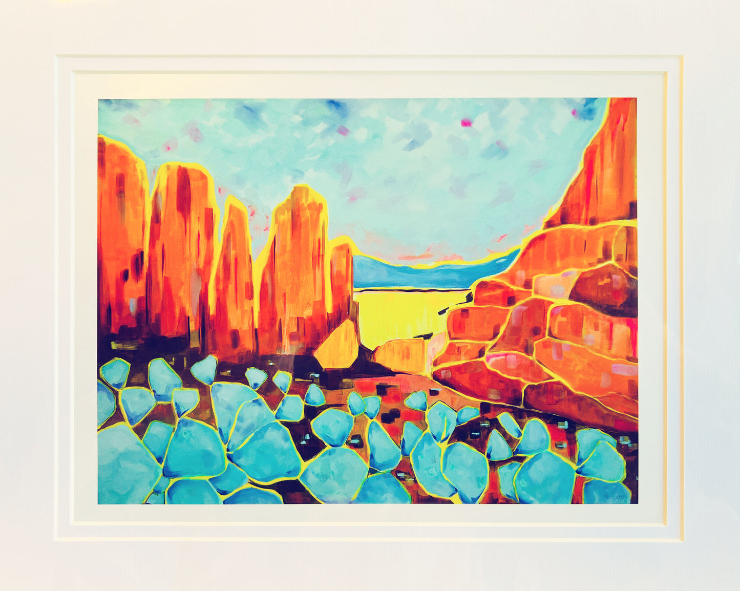 Sunset on the Rocks (8x10 archival print)