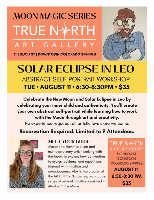 8/11 EVENT - Solar Eclipse Moon Magic | Abstract Self-Portrait Workshop