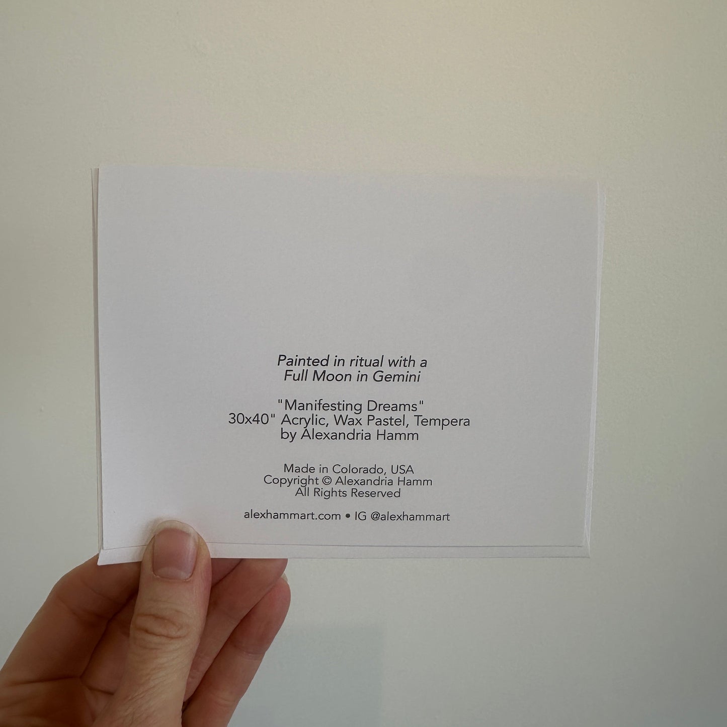 Greeting Card - Manifesting Dreams