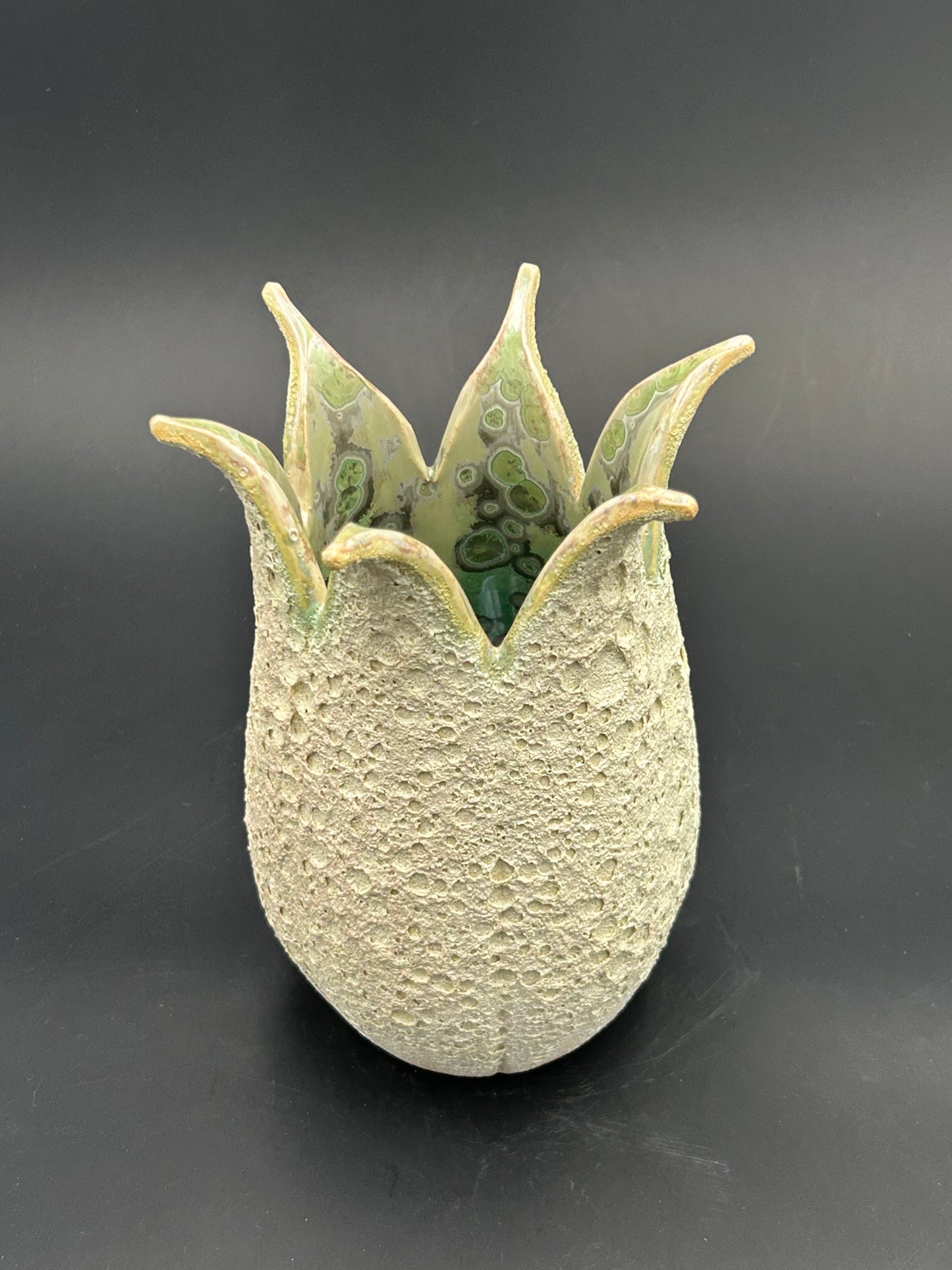 Green With Envy Moon Vase