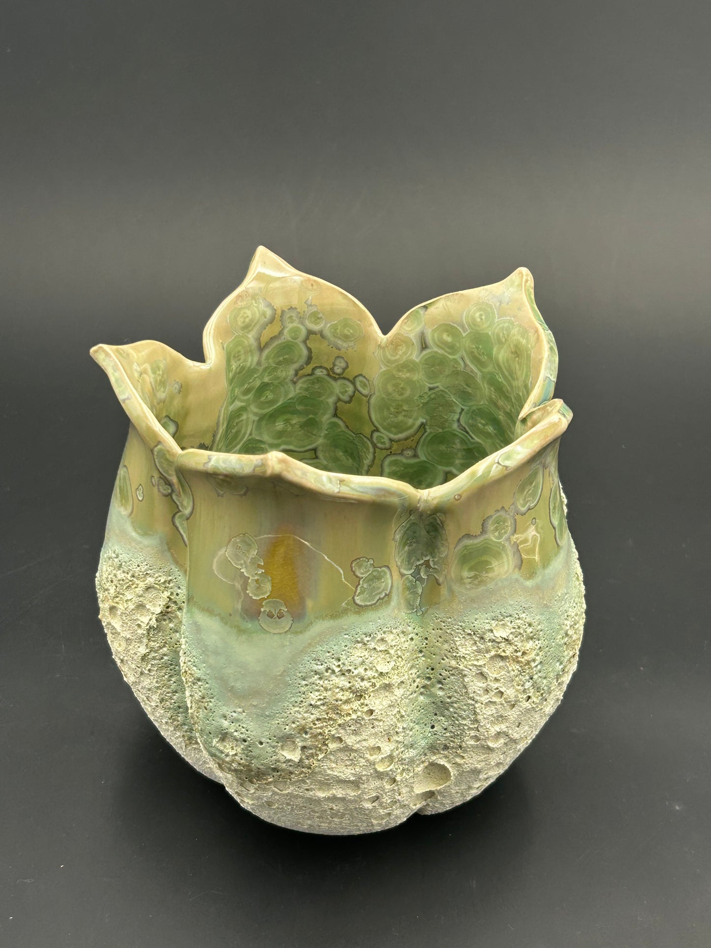 Green  Amalgam Vase
