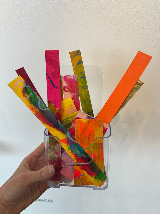 Loose and Skinny Hand-painted Bookmark
