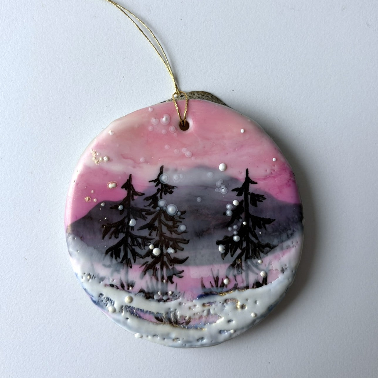 Encaustic Ornaments - Assorted Colors