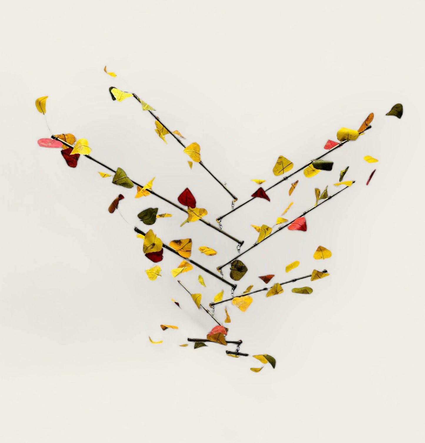 “Autumn Aspen Leaf” Hanging Mobile