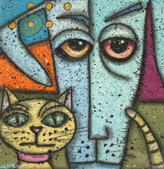 Yellow Cat, Blue Dog