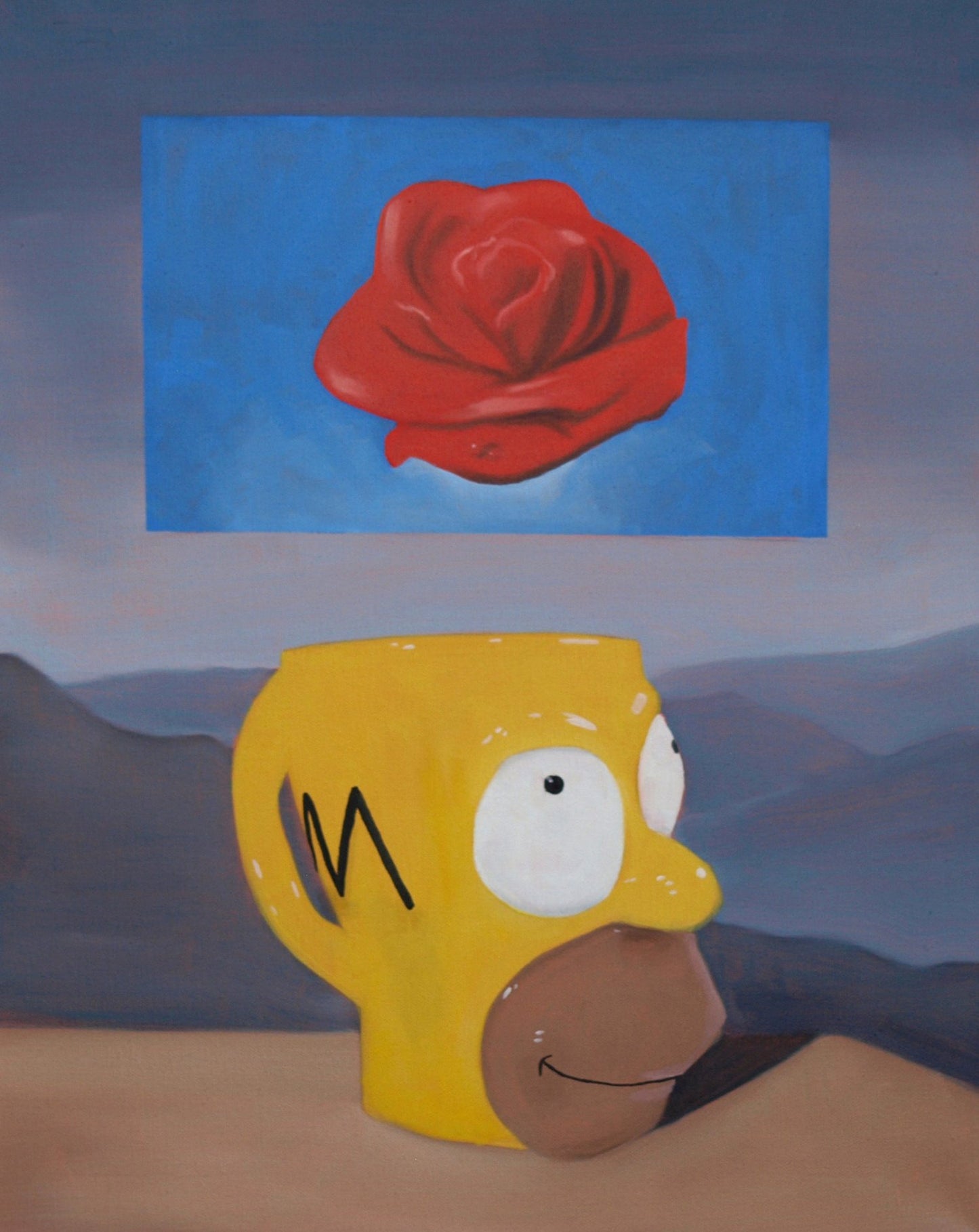 'Dream of an Impossible Rose' painting by Cymon Padilla