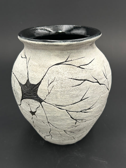 Neuron Sgraffito Vase