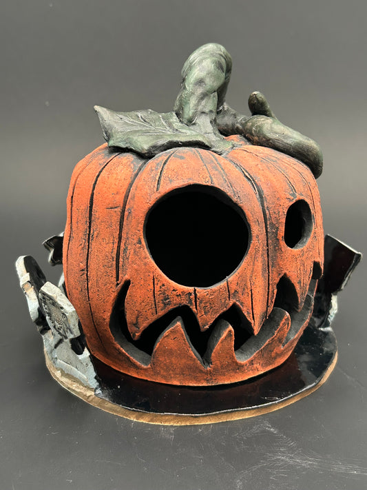 Jack O Lantern Luminary with Base