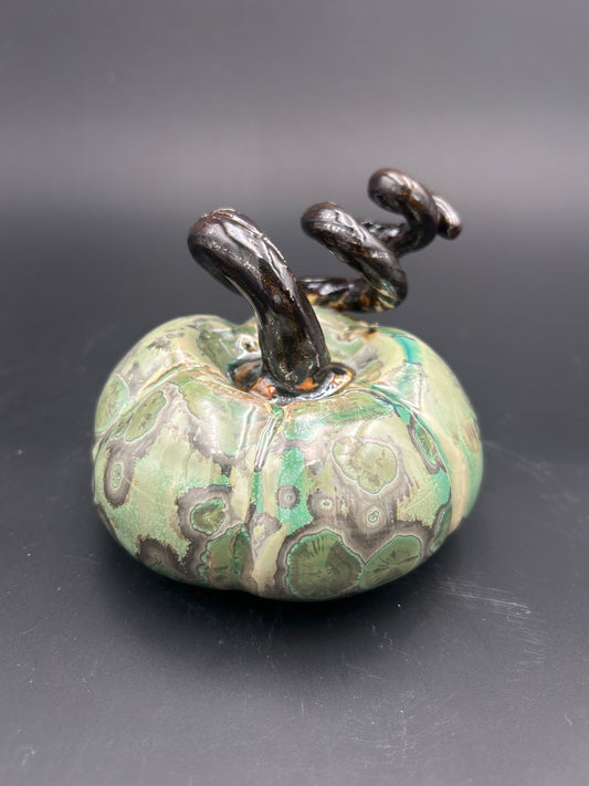 Small Green Crystalline Pumpkin