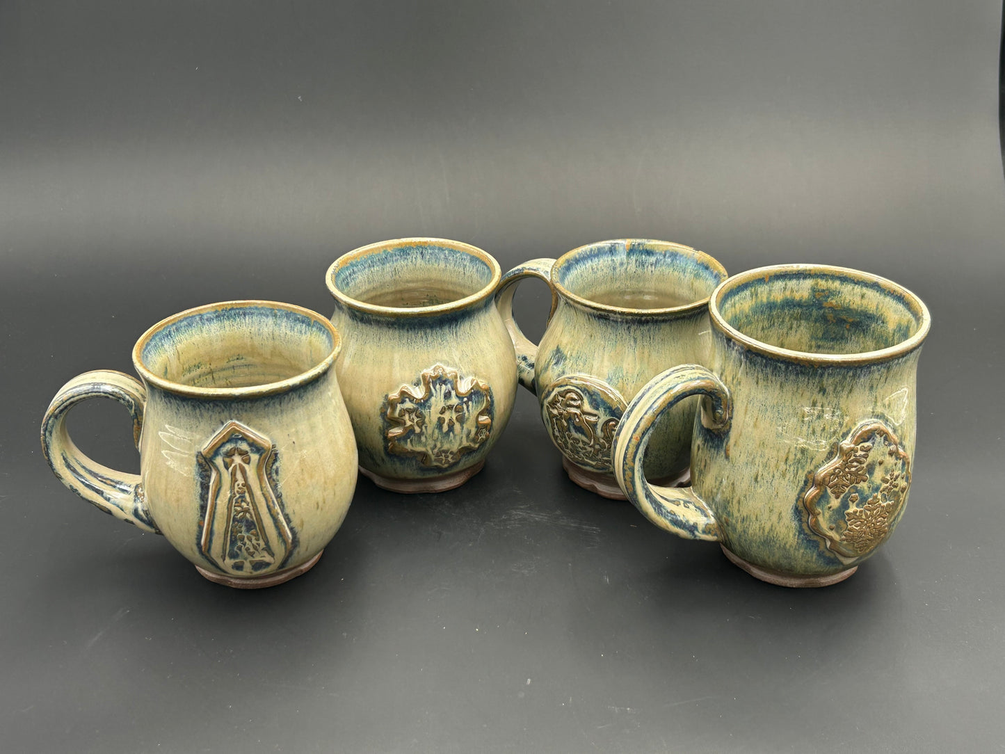 Large Wheelthrown Holiday Mugs