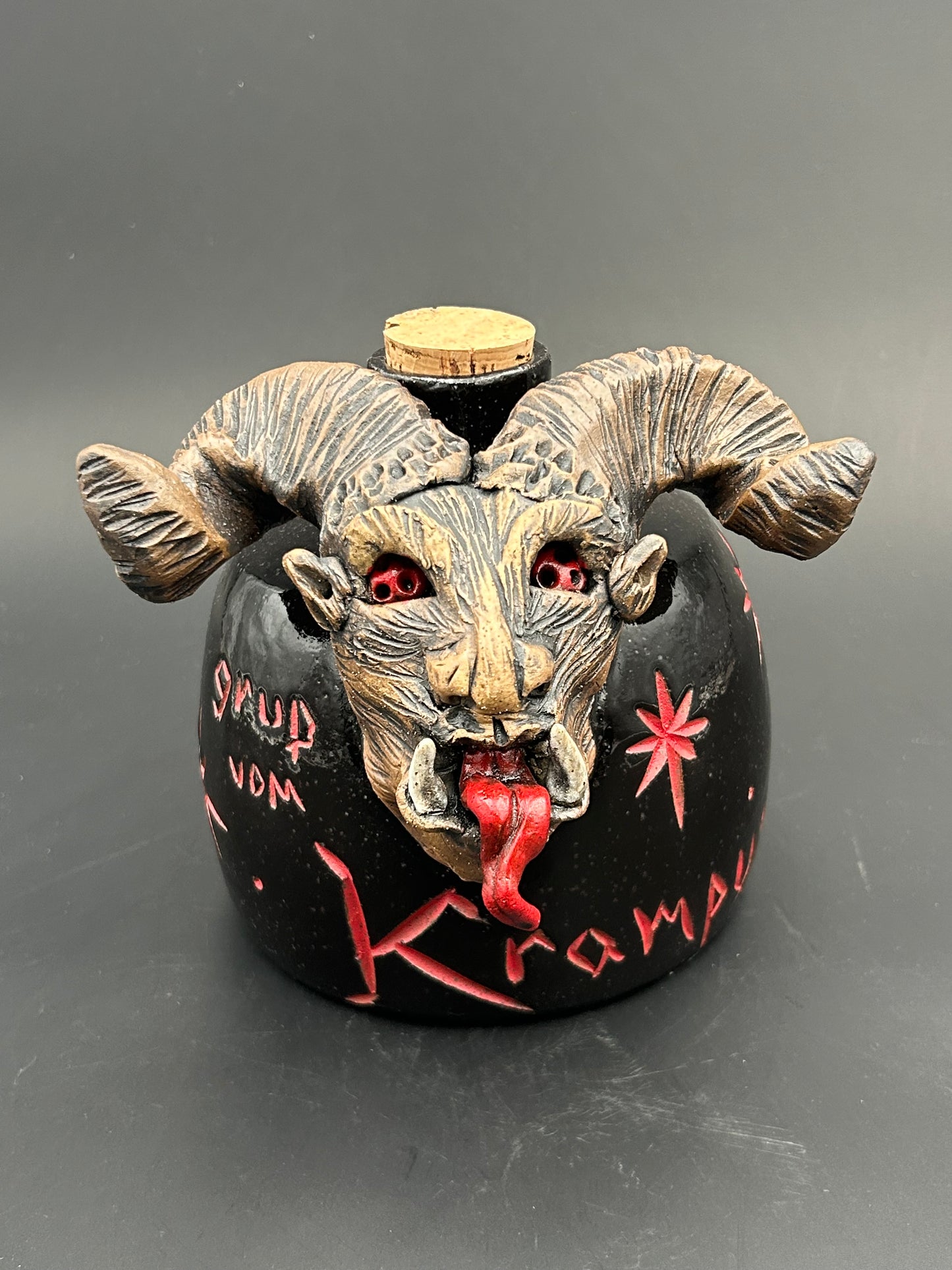 Sculptural Krampus Jug