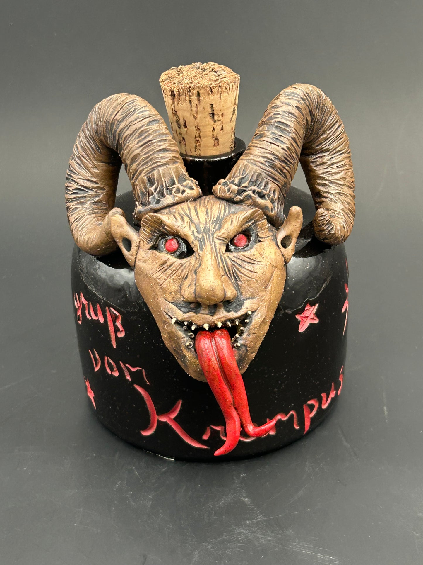 Sculptural Krampus Jug