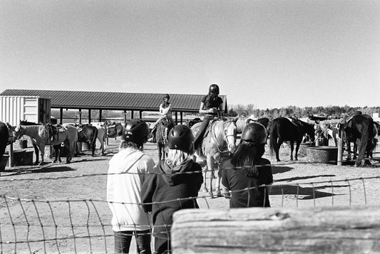 Girls Riding Lesson