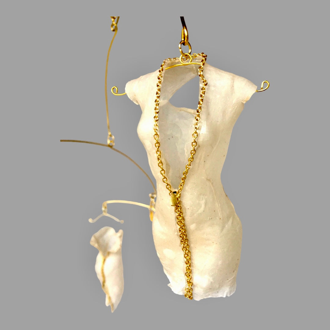“Unzipped” hanging mobile