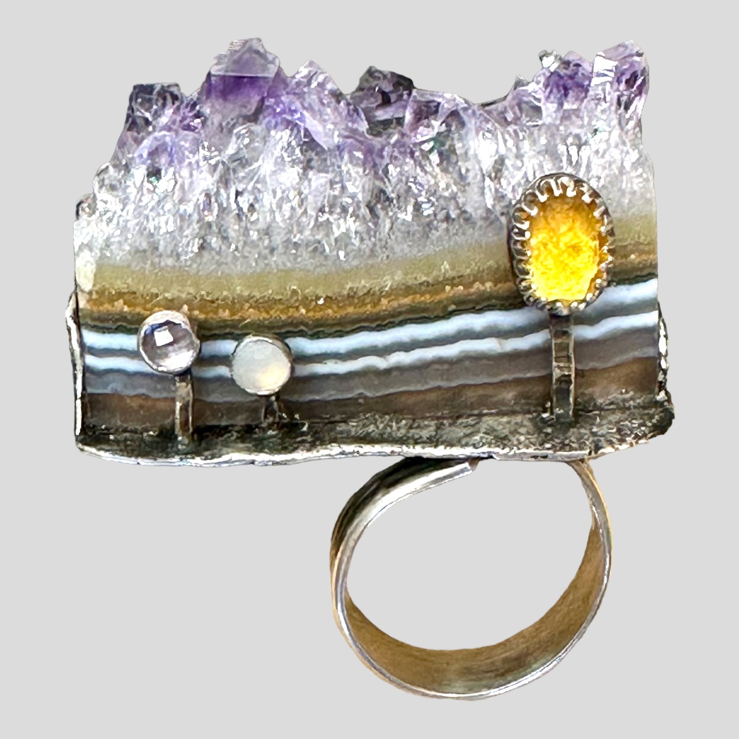 “Purple Mountain Majesty” Adjustable Ring