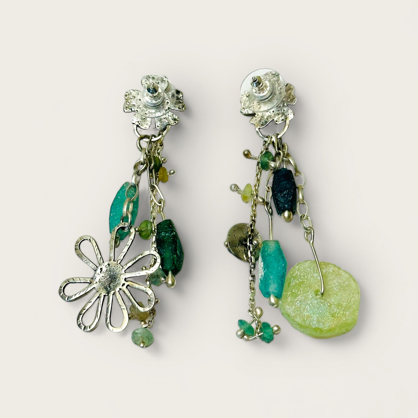 “Fields and Sea” Earrings