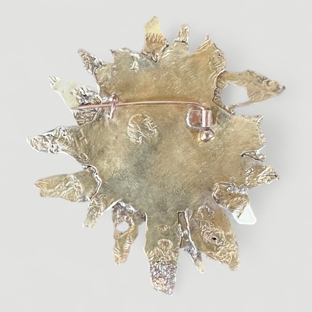 Sunflower Bronze Brooch