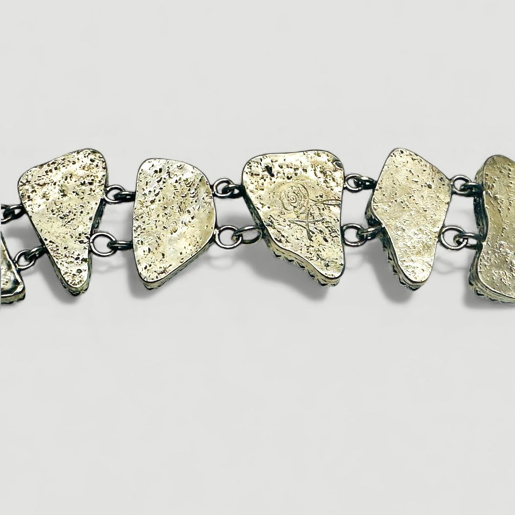 Beach Bracelet featuring Blue Sea Glass set in Sterling Silver