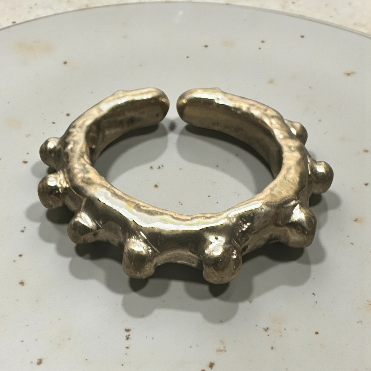 Galleon Ring in Golden Bronze