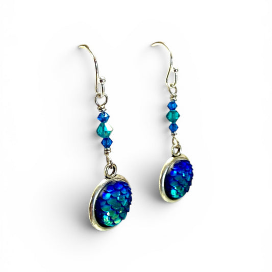 Pride Earrings - Mermaid Scales
