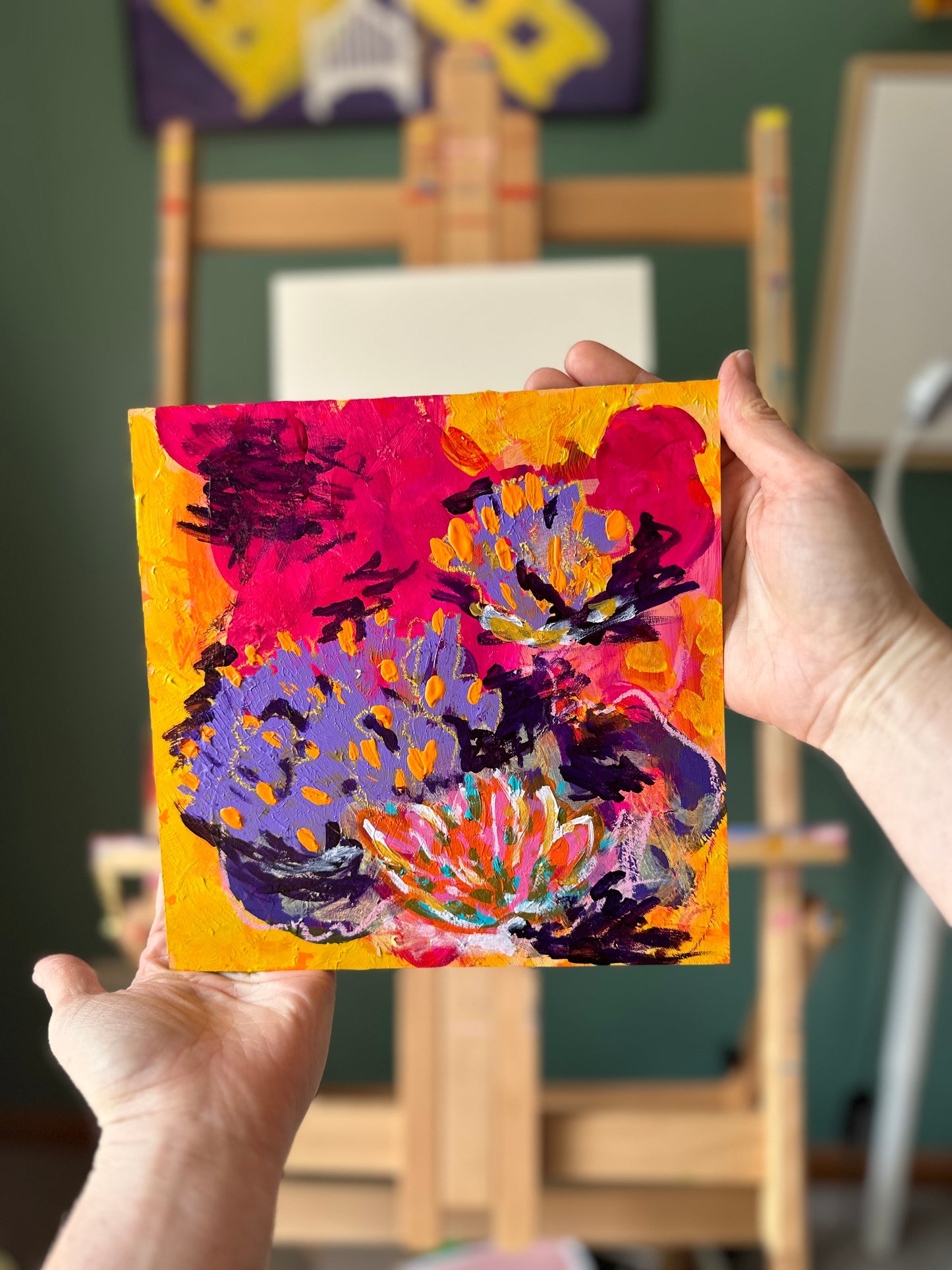 Rebirth Yourself • New Moon in Aries Ritual Painting (Custom Framed)