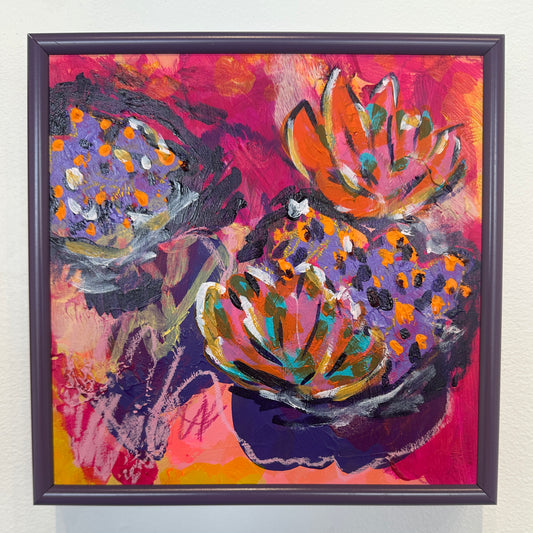Reinvent Yourself • New Moon in Aries Ritual Painting (Custom Framed)