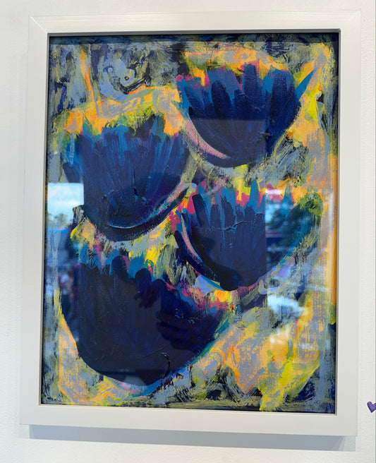 Relinquish What Harms Your Soul (Painted in Ritual with a Full Moon in Aquarius)