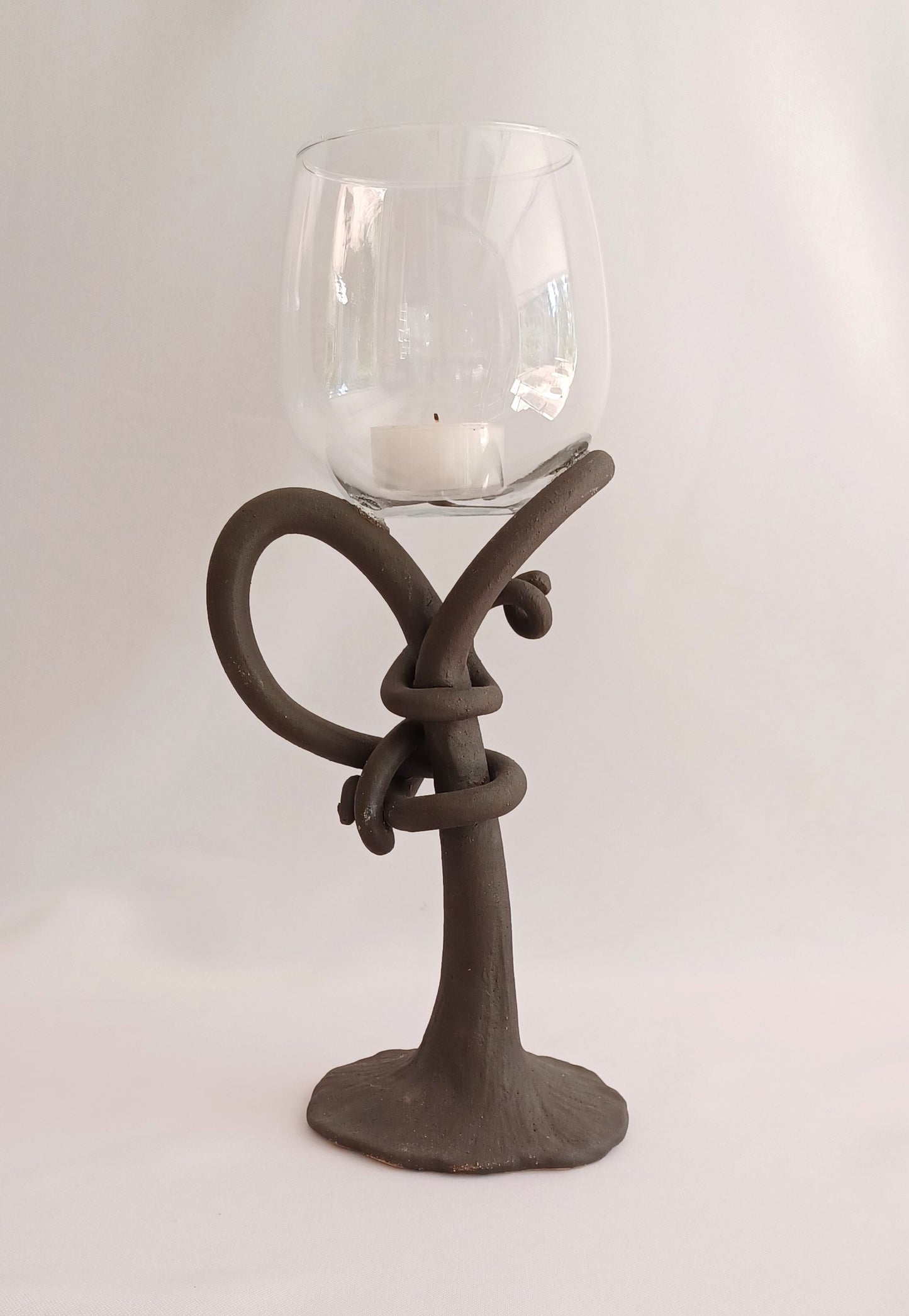 Shorter Tendril and Glass Votive